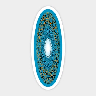 Oval amorphous fluid portal Sticker